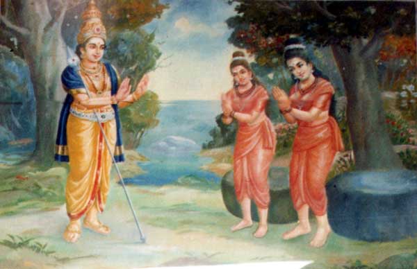 Lord Murugan promises to marry both Sundara Valli and her sister in a future life