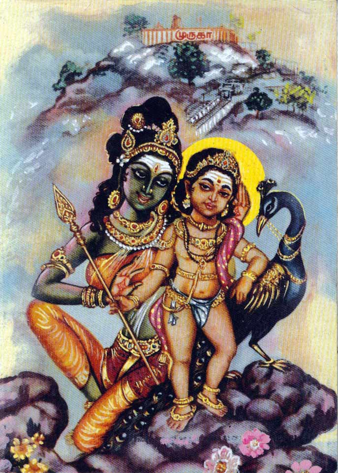 Palani Āndavar, Lord of Palani, honoured by gods and rishis