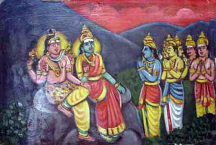 The devas tell their grievance to Lord Siva