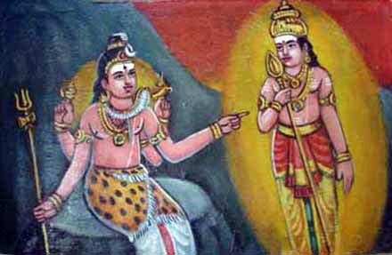 Lord Siva promises to produce a son who will end the devas' sufferings.