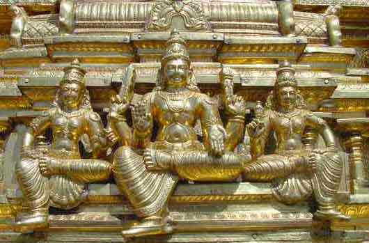 Detail of Golden Vimanan, Palani Malai
