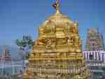 Thanga Vimanam, the Golden Dome atop Palani Malai moolasthanam