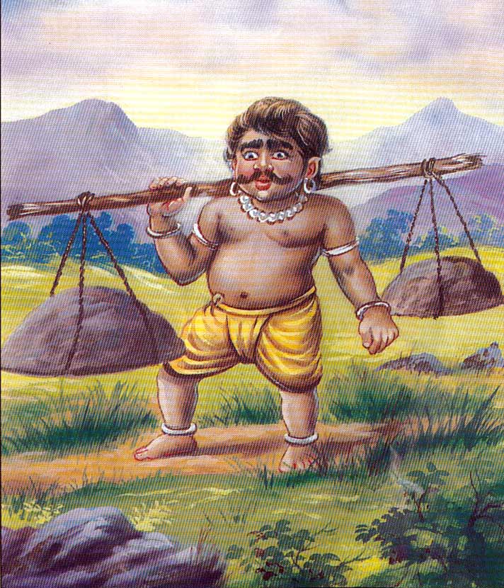 Idumban carrying Sivagiri and Saktigiri south to Potigai