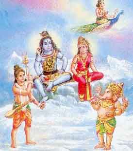 Contest between Pillaiyar and Murugan