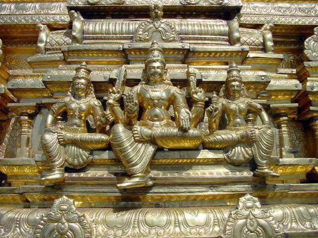 A gilded sculptural scene from the Palani archive